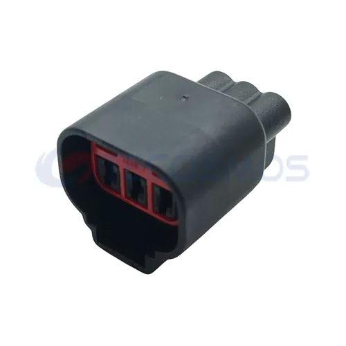 3-Pin Female E-5756 Crankshaft Camshaft Sensor Plug Waterproof ABS/Nylon Wire Harness for Car Copper Contact Material